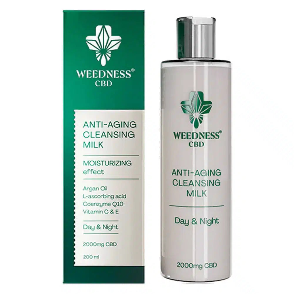 Lait nettoyant visage anti-âge 24h / 2000mg CBD (200ml)