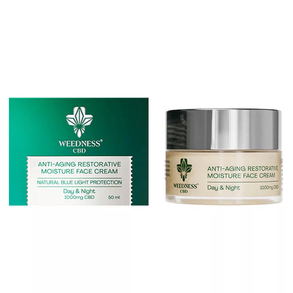 Crème hydrante "Weedness" Formule Anti-Age 1000mg CBD