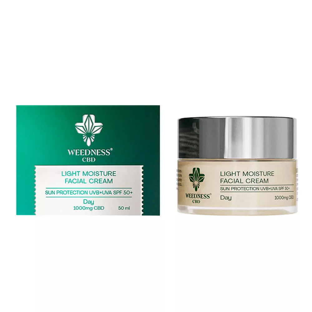 Crème pour le visage "Weedness" 50+ SPF 1000mg CBD