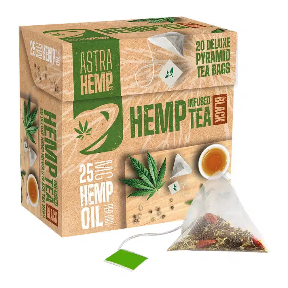 Thé noir "Astra Hemp" sans THC 25mg.