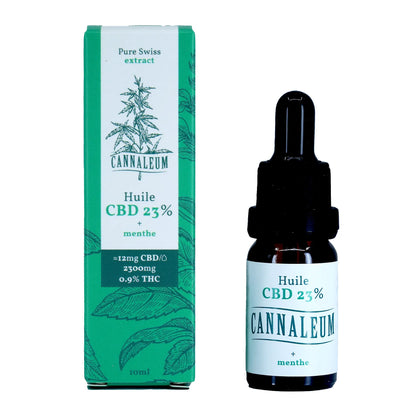 Huile CBD Full Spectrum à la Menthe Bio - 2300mg CBD - 0.9% THC